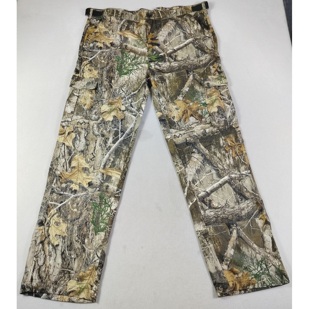 Duke + Boone Cargo Pants Mens 42 XL Brown Camo Realtree Edge Hunting Workwear